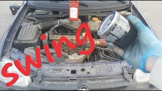 Opel Corsa B Oil Change [upl. by Salisbarry]