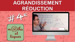 Calculer un volume par agrandissement ou réduction  Quatrième [upl. by Alliw]