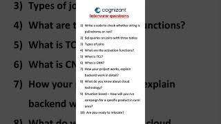 10th June 2024 Cognizant interview experience  Cognizant interview questions  GenC 2024 [upl. by Nissensohn271]