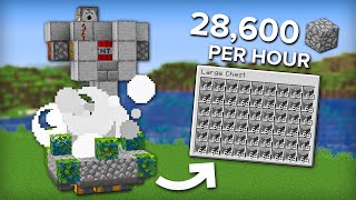 Minecraft Easy 5 Minute Cobblestone Farm  Fully Automatic [upl. by Kepner]