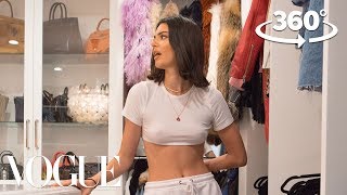 Kendall Jenner Takes You on a 360° Tour of Her Closet  Supermodel Closets  Vogue [upl. by Lebam]