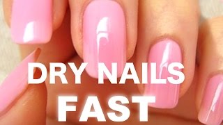 How to dry your nails FAST 1 minute [upl. by Malti941]