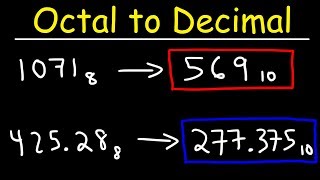 Decimal to Octal Conversion [upl. by Auof]