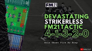 DEVASTATING 41320 Strikerless FM21 Tactic [upl. by Frear]