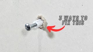 DIY Tutorial 3 Methods to Fix Loose Wall Anchors [upl. by Edlun]