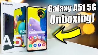 Samsung Galaxy A51 5G Unboxing amp First Impressions [upl. by Nomyt]