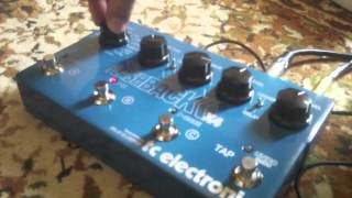 Tc Electronic Flashback x4 delay complete demo [upl. by Sharlene815]