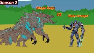 GIPSY AVENGER Vs Mega Kaiju Hakuja Lever 6  Pacific Rim 2 Battle Part 4HD [upl. by Reiter]