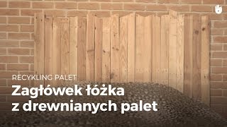 Zagłówek łóżka z drewnianych palet  Recykling palet [upl. by Older339]