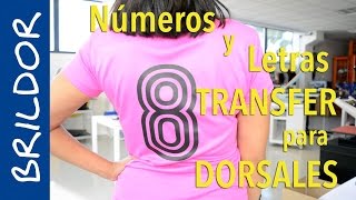 Números y letras para dorsales [upl. by Barbaraanne301]