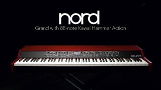 Nord Grand with 88note Kawai Hammer Action  Gear4music demo [upl. by Hajar]