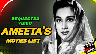 Ameeta  Qamar Sultana  All Movies List [upl. by Anerbas876]