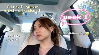 First Week of Medical School VLOG [upl. by Lirpa673]