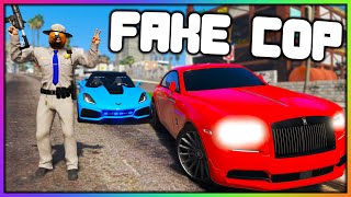 GTA 5 Roleplay  FAKE HIGH SPEED COP TROLLING  RedlineRP [upl. by Anigroeg]