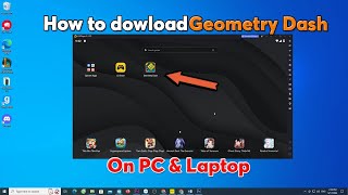 How to download Geometry dash on pc laptop  How to play geometry dash game on pc [upl. by Abramson]