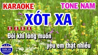 Karaoke Nhạc Sống Xót Xa  Tone Nam Tuấn Cò Karaoke [upl. by Meuse657]