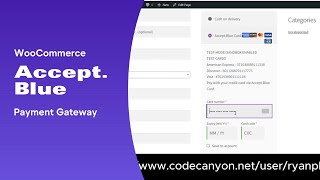 WooCommerce AcceptBlue Payment Gateway Checkout Demo woocommerce acceptblue paymentgateway [upl. by Noyr828]