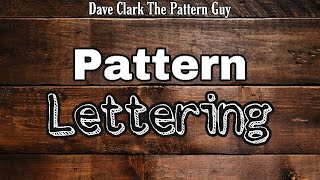 Pattern Lettering [upl. by Radbun]