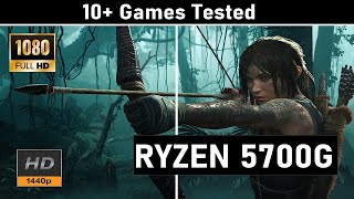 AMD Ryzen 5700G gaming Benchmarks 1080p 1440p [upl. by Okikuy]