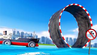 Boat Cars vs Impossible Loops in GTA 5 [upl. by Okorih]