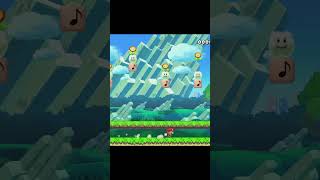 Super Mario Maker 2 Running Note Block Fire Flower Tune To Finish Musical Level [upl. by Neveda287]