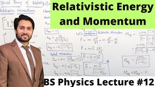 Relativistic Relation Between Energy and Momentum  Relativistic Momentum  Relativistic Energy [upl. by Agnola620]