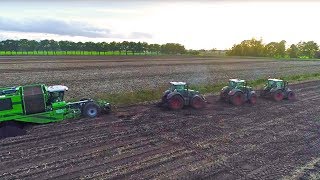 Stuck on the field three tractors required for potato harvester [upl. by Easton456]