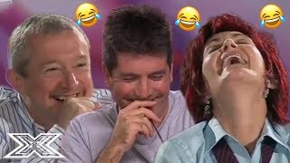 Try Not To Laugh Challenge HILARIOUS X Factor Auditions  X Factor Global [upl. by Crin]