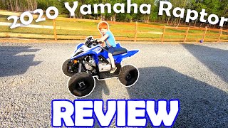 2020 Yamaha Raptor 90 YFM 90 Review  BEST YOUTH ATV Period [upl. by Artenal938]