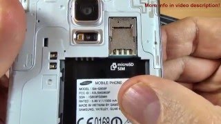 Samsung Galaxy S5 Neo  How to Insert SIM Card and micro SD Card [upl. by Bodrogi532]