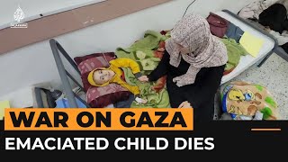 Emaciated child dies from lack of food and medicine in Gaza  Al Jazeera Newsfeed [upl. by Lavicrep]