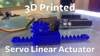 ⚙️How I Made A 3D Printed Linear Actuator with a Servo Motor [upl. by Carlyn]