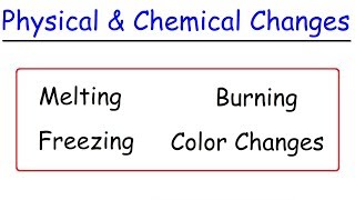 Physical and Chemical Changes [upl. by Spears]