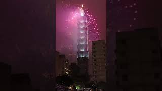 Taipei 101 fireworks display 2024 taipei101 [upl. by Nyrrat28]