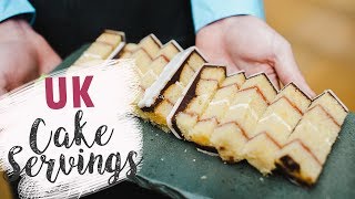 How to Cut UK Cake Servings  How To  Cherry Basics [upl. by Annaeiluj]