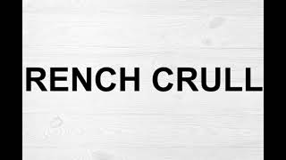 How To Pronounce French Cruller [upl. by Neyud]