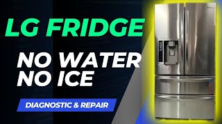 LG Fridge  Ice and Water Not Dispensing FIX [upl. by Ira835]