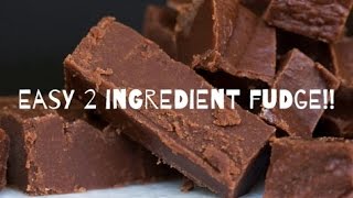 Easy 2 Ingredient Fudge [upl. by Anawk53]