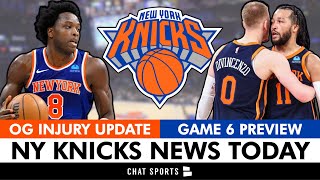 MAJOR OG Anunoby Injury Update  Knicks vs Pacers Game 6 Preview Prediction amp Keys To Victory [upl. by Utham552]