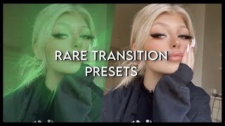 RARE TRANSITION PRESETS ON ALIGHT MOTION [upl. by Irihs495]