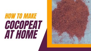 HOW TO MAKE COCOPEAT AT HOME IN TAMIL [upl. by Nodnalb]