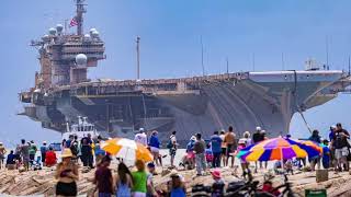 USS Kitty Hawk CV63 Final Flight [upl. by Ecinna]