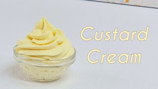 Custard Whipped Cream Frosting Recipe Vanilla Crème Diplomate Custard Cream Without Gelatine [upl. by Kciderf667]