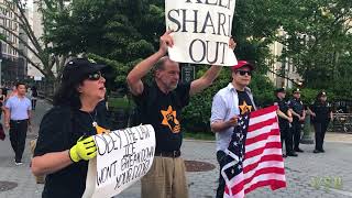 New JDL NY protests at IFTAR NY 2018 [upl. by Haduj]