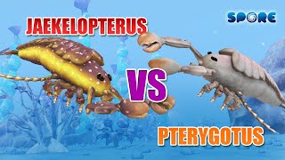 Jaekelopterus vs Pterygotus  Prehistoric Insect FaceOff S1E4  SPORE [upl. by Gnok752]