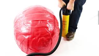 Inflating and Deflating an Exercise Ball [upl. by Berlin]