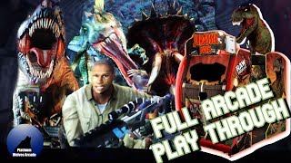 Jurassic Park Arcade Full Play Through Including Triceratops Spinosaurus and Tyrannosaurus Stages [upl. by Suivatram8]