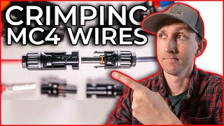 How To Make MC4 Connectors For Wiring Your Camper Solar Panels [upl. by Evie]