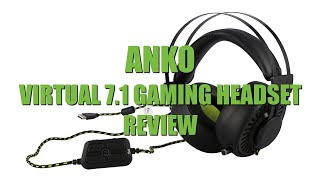 Budget Review Anko Virtual 71 Gaming Headset [upl. by Demmer]