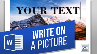 How to Type on a Picture in MS Word  Add Text to Images and Photos Easily [upl. by Meta]